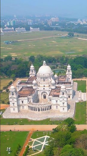 Amazing Aerial Drone View of Victoria Memorial, Kolkata