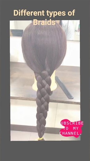 Classic 3-strand braid / Dutch braid tutorial /Fishtail braid/ Rope braid easy hairstyles#hairstyle