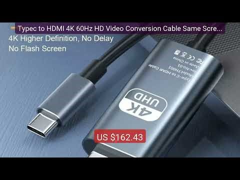 Typec to HDMI 4K 60Hz HD Video Conversion Cable Same Screen Cable ... — Best Deal 2026 | Shop Now!
