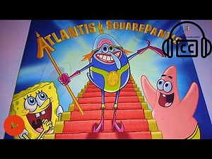 📒 Spongebob' ATLANTIS SQUAREPANTIS 🔱 A Read Aloud Storybook with English CC Emojis