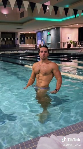 Swimmer’s physique is 👑 #fitness #gym
