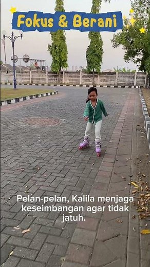 Liburan Sekolah Dimulai! Kalila Latihan Sepatu Roda Pagi-Pagi 🛼🌞