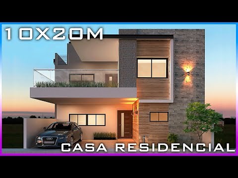 Proyecto Casa 10x20 (Diseño moderno / Residencial)