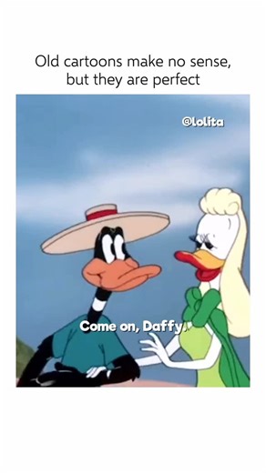 Lola on Instagram: "💪 Interesting Fact: Muscle Tussle (1953) — This short film is a prime example of the extreme, non-linear slapstick humor popular in 1940s and 50s Warner Bros. cartoons, where the characters’ bodies defy all laws of physics (as seen when Daffy’s body is squeezed into a bottle or his teeth fly out). The short’s theme is a parody of the popular strongman competition trope common in early cinema. Daffy Duck’s over-the-top confidence and subsequent, often self-inflicted, physical