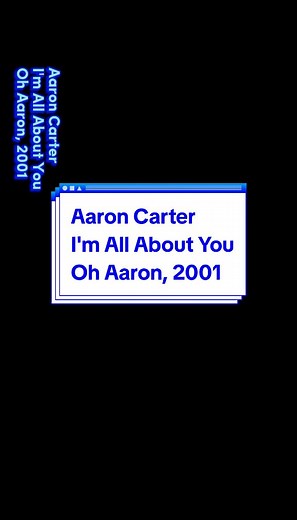 Aaron Carter - I'm All About You, Oh Aaron, 2001 #aaroncarter #imallaboutyou #pop #00smusic #fyp