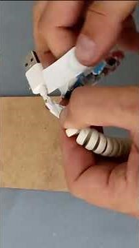 Turn your regular phone charger into an elegant spiral shape in minutes – try it yourself
