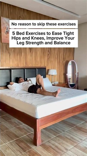 5 Easy Bed Exercises!! 😍🤩#exercise #workout #fitness