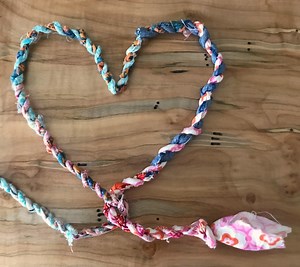 how to make fabric scrap twine - My French Twist
