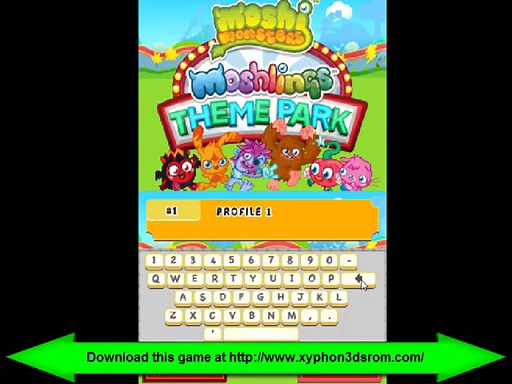 Moshi Monsters Moshlings Theme Park (E) DS ROM Download with Desmume Gameplay