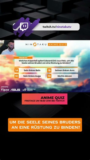 Did You Know the Answer? Anime Quiz (Twitch VOD)