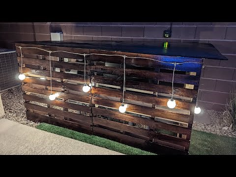 Creative Pallet DIY Idea | Pool Equipment Cover/Bar
