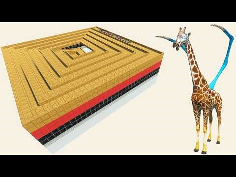 ESCAPE FROM ALIEN GIRAFFE - Animal Revolt Battle Simulator - ARBS