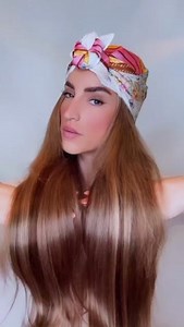 We looove this method of tying a headscarf for a high-glam look! @braids_in_action achieves a gorgeous, natural blend with our Luxurious 26" Remy Clip-In extensions in the shade Brondie  #hairtutorial #hairmakeover #hairdo | Official Foxy Locks Extensions | Facebook
