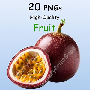 20 PNG | Tropisch Exotisches Obst Clipart Set | Digitaler Download für Sublimations- und Designprojekte - Etsy.de