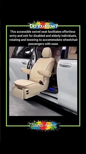 Swivel Rotating Car Seat for Disabled and Elderly: Effortless Entry and Exit