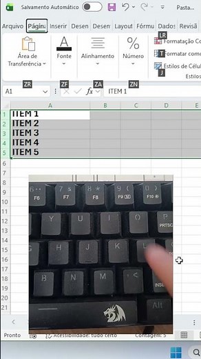 Como ajustar a altura das linhas no Excel #pc #ti #shorts