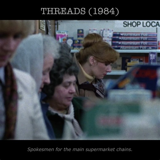 Pasta and bog roll was being raided on this day in 1984 #threads #existenitalrisk #upthenorth #m62presents #barryhines | M62 Films - A Northern Collective