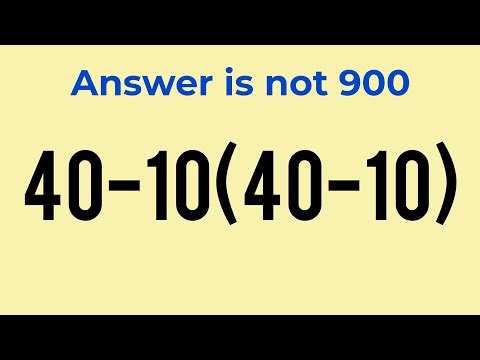 This Math Trick Will Blow Your Mind ! 40-10(40-10)