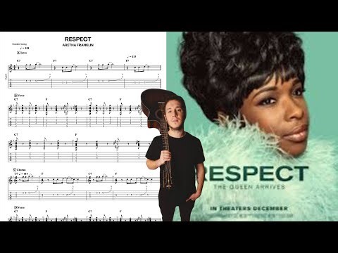 Aretha Franklin - Respect GUITAR COVER + PLAY ALONG TAB + SCORE