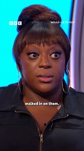 33K views · 242 reactions | "He was picking and she was mixing."  The award-winning comedy panel show. Suave host Rob Brydon and lightning-quick team captains David Mitchell and Lee Mack encourage their guests to tell the tallest of tales. #WouldILieToYou #WILTY #JudiLove #Newsagent #Affair #BlackMail Judi Love | BBC Comedy | Facebook