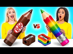 Real Food vs Chocolate Food Challenge | Amazing Kitchen Tricks by Multi DO Challenge