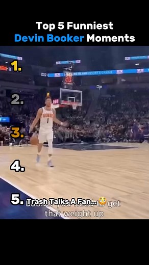 Top 5 Funny Devin Booker Moments Trash Talks A Fan... #rap #hiphop #raptok #rapping #rappers #rapper #hiphopmusic #music #songs #funny #sad 55 #song #album #albums #goat #happy | Basketball Lovers