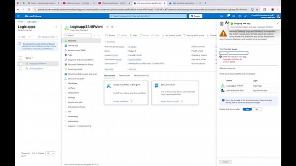 SC-100 Exam Preparation - How to setup workflow automation Azure Defender for Cloud