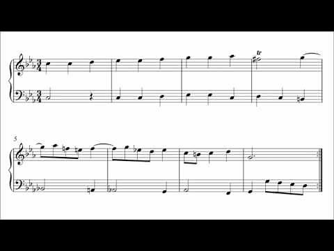 Bach: Minuet in C Minor, BWV Anh. 121 (Urtext Edition)
