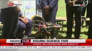 The National Kenya Science and Engineering Trade Fair has come to an end in Kisumu. Kisumu Senior Academy voted as the winners demonstrate how their project works. #KTNNewsDesk | KTN News Kenya