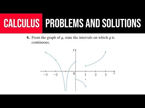 4. From the graph of g, state the intervals on which g is continuous.