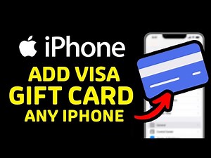 ANY iPhone How To Add a VISA Gift Card