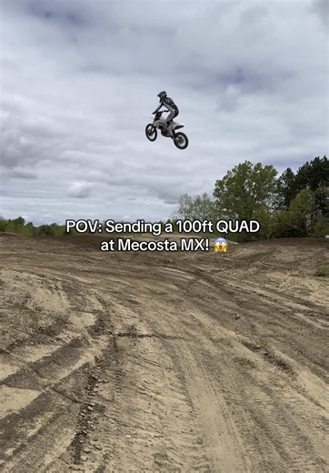 Quad Bike Tricks: Jumping a 100ft at Mecosta MX
