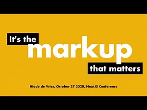 It's the markup that matters - on Accessibility Tree and the Accessibility Object Model