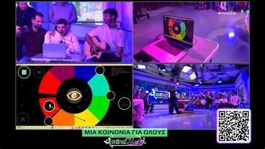 𝚈𝚒𝚘𝚛𝚐𝚒𝚜 💭 on Instagram: "Χθες το απόγευμα, πήρα το πιο απρόσμενο καλύτερο δώρο των εορτών, στο πλατό της ΕΡΤ3 και στην εκπομπή @mindzet_ert3. Γνώρισα το @eyeharp και τους γλυκύτατους ανθρώπους που το περιβάλλουν. Το EyeHarp είναι ένα σύστημα το οποίο, μέσω αισθητήρα που παρακολουθεί την κίνηση των ματιών, επιτρέπει στον χρήστη να παίξει μουσική. Είχα την τιμή να συνοδέψω τον Πάνο, με την κιθάρα και την φωνή μου, και να ανακαλύψω αυτή την υπέροχη εφεύρεση, βιώνοντάς την. Άνοιξε ένας καινο