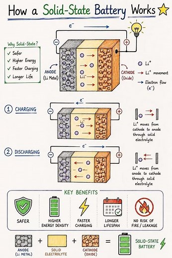 How a Solid-State Battery Works ⚡ Explained in | Future of EV Batteries #carhub #viral
