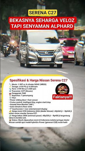Nissan Serena C27: Family MPV with Sliding Doors & Spacious Cabin #NissanSerena #MPVIndonesia
