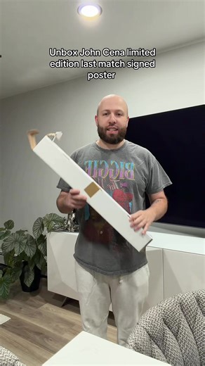 Unboxing John Cena's Signed Limited Edition Poster