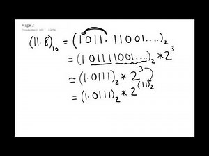Chapter 01.05: Lesson: Floating Point Representation: Example