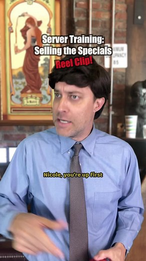 Here’s a clip from today’s video - the full 2 min video is on my page! #serverlife #managerlife #sales | Drew Talbert