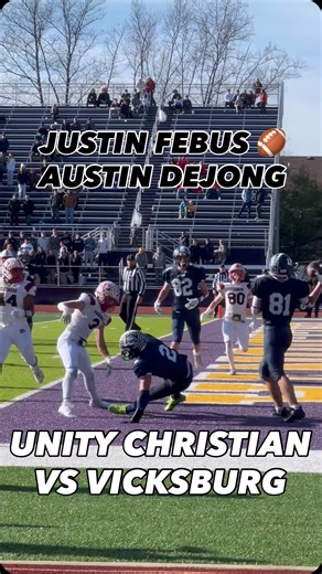 TWO POINT CONVERSION UNITY CHRISTIAN! Febus zips it in… it pops off a defender… and AUSTIN DeJONG skies in with an absolutely ridiculous snag. Body control crazy. Focus unreal. That’s a certified Crusader highlight. 🏈🔥 #UnityChristian #CrusaderNation #TwoPointConversion #AustinDeJong #JustinFebus #UCFootball #MichiganHSFootball #WestMichiganSports #BallersOnly #DawgSeason #CrusaderEnergy #FordFieldBound #StateChampsRun | Kevin J. Maas