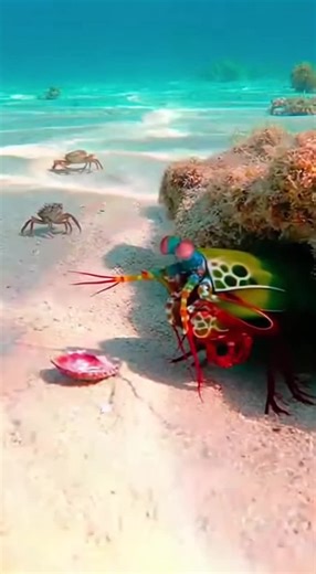 Peacock Mantis Shrimp's Lightning-Fast Punch Captured