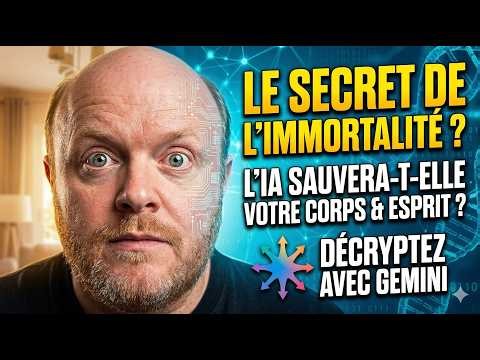 Discussion sur l'immortalité du corps physique et mental de l'être humain grâce à l'IA. Avec Gemini