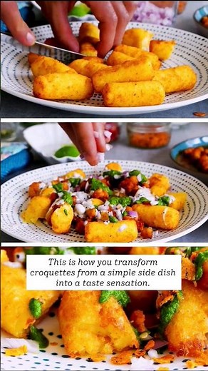 Easy Aloo Chat Hack with Potato Croquettes!