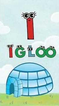 I phonics sound | I for Igloo | Learn Alphabet for Kids | ABC Learning Video for Children #shorts