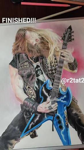 I present to you Mr. Zakk Wylde! This drawing took me countless hours, and (I think) it's finally done! Prismacolor colored pencils on tinted paper 11"×14" If you dig this, please "like" and share for me. I really appreciate it! By the way, I'm gonna have this scanned and get some prints made, if anyone is interested... | Lance Bowen