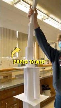 I made a paper tower🗼at home😳#shorts #trending