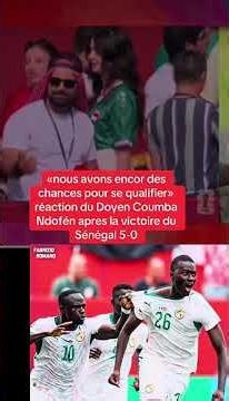Do we have a chance to qualify? Reaction from Doyen Coumba Ndofene 🔥🇸🇳🤩 #shortvideo