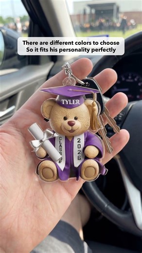 Pawsitively Proud Graduate - Personalized Shaped Acrylic Keychain - Graduation Gift - AK-TT0507 V2.1