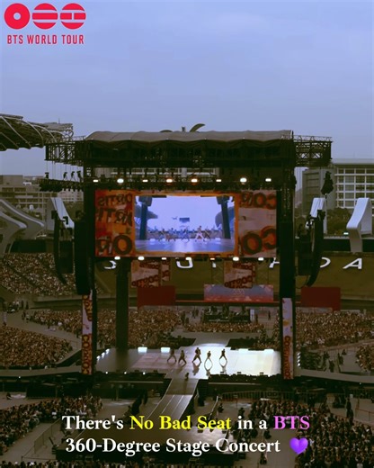 There’s no bad seat at a BTS 360° stage concert 💜 Every angle is magic. #BTS #BTSConcert #ARMY #NoBadSeat #360Stage #KpopConcert #koreantopik | Korean Topik