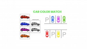 Montessori Learning-car Color Matching - Etsy